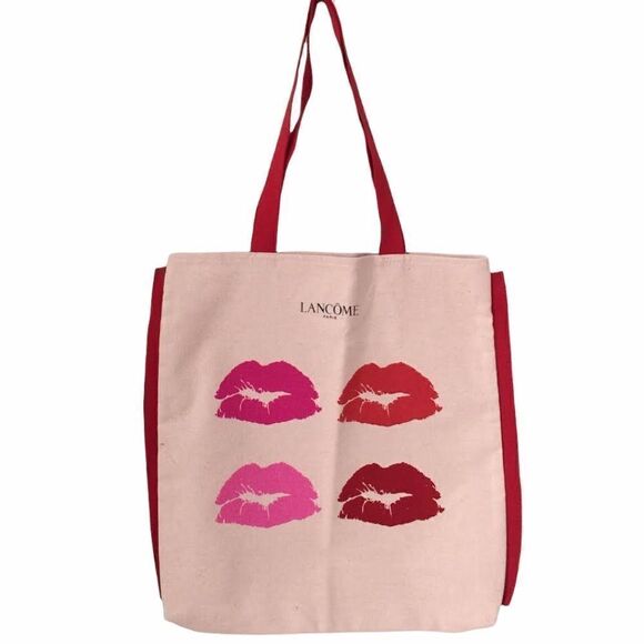 NWOT Lancome Paris Graphic Canvas Tote Bag in One Size - Picture 1 of 5